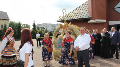 Delegacja Gminy Kosów Lacki na dożynkach powiatowych