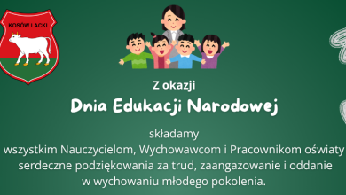 Życzenia z okazji Dnia Edukacji Narodowej