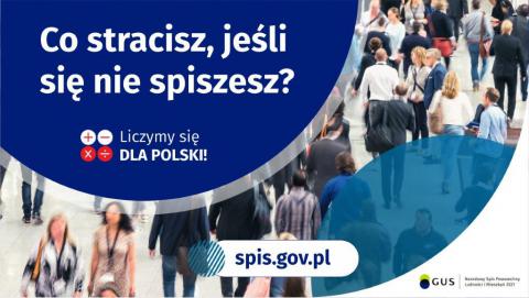 GUS Spis Ludności plakat